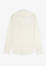 Camisa Oxford Rayas Vainilla