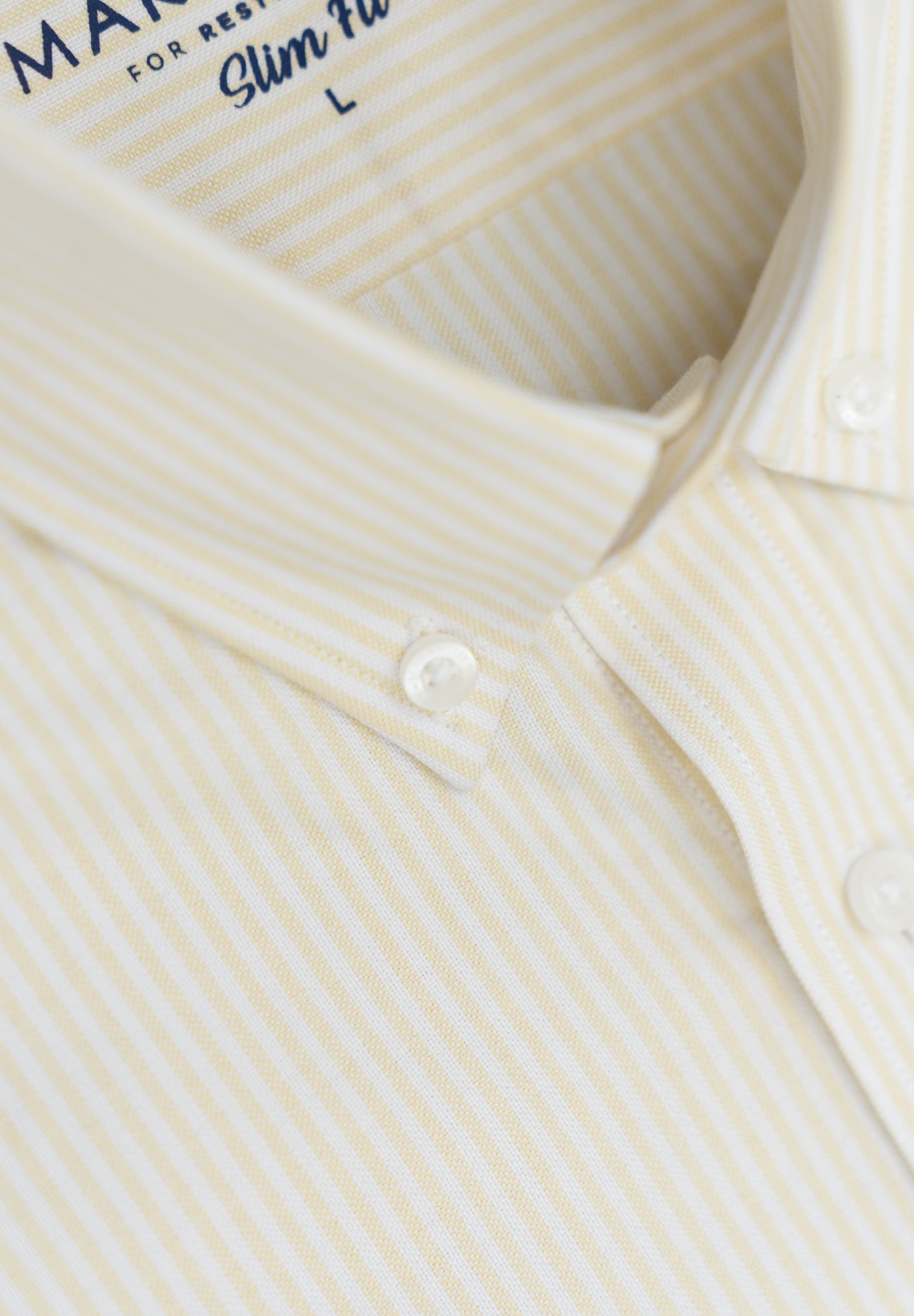 Camisa Oxford Rayas Vainilla
