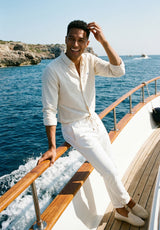 Camisa Oxford Rayas Vainilla