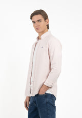Camisa Oxford Rayas Rosa Pastel