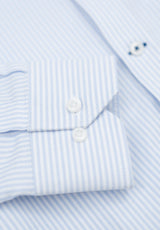 Camisa Oxford Rayas Celeste Slim