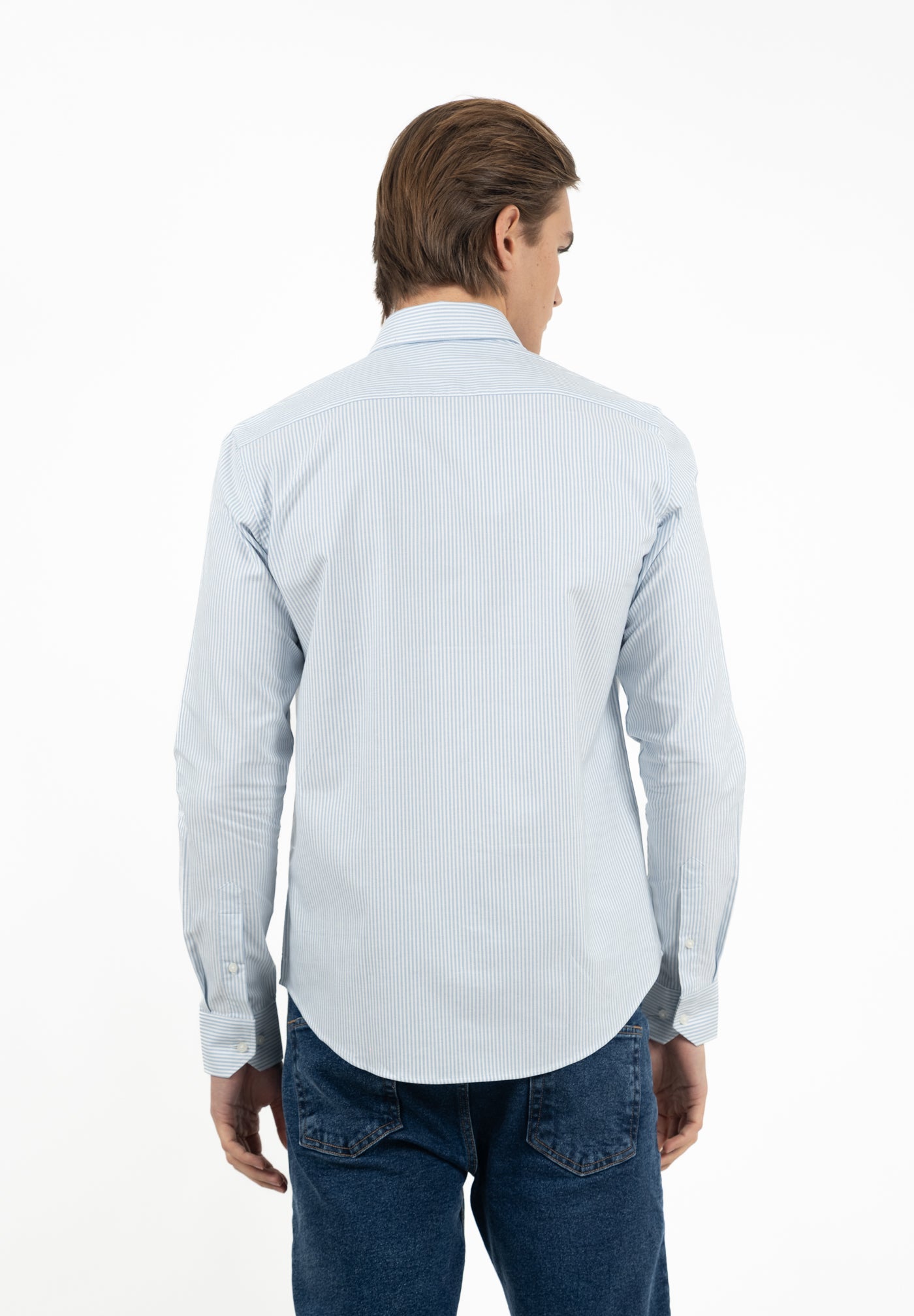 Camisa Oxford Rayas Índigo Vintage