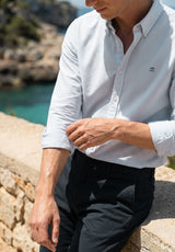 Camisa Oxford Rayas Índigo Vintage