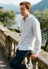 Camisa Oxford Rayas Índigo Vintage