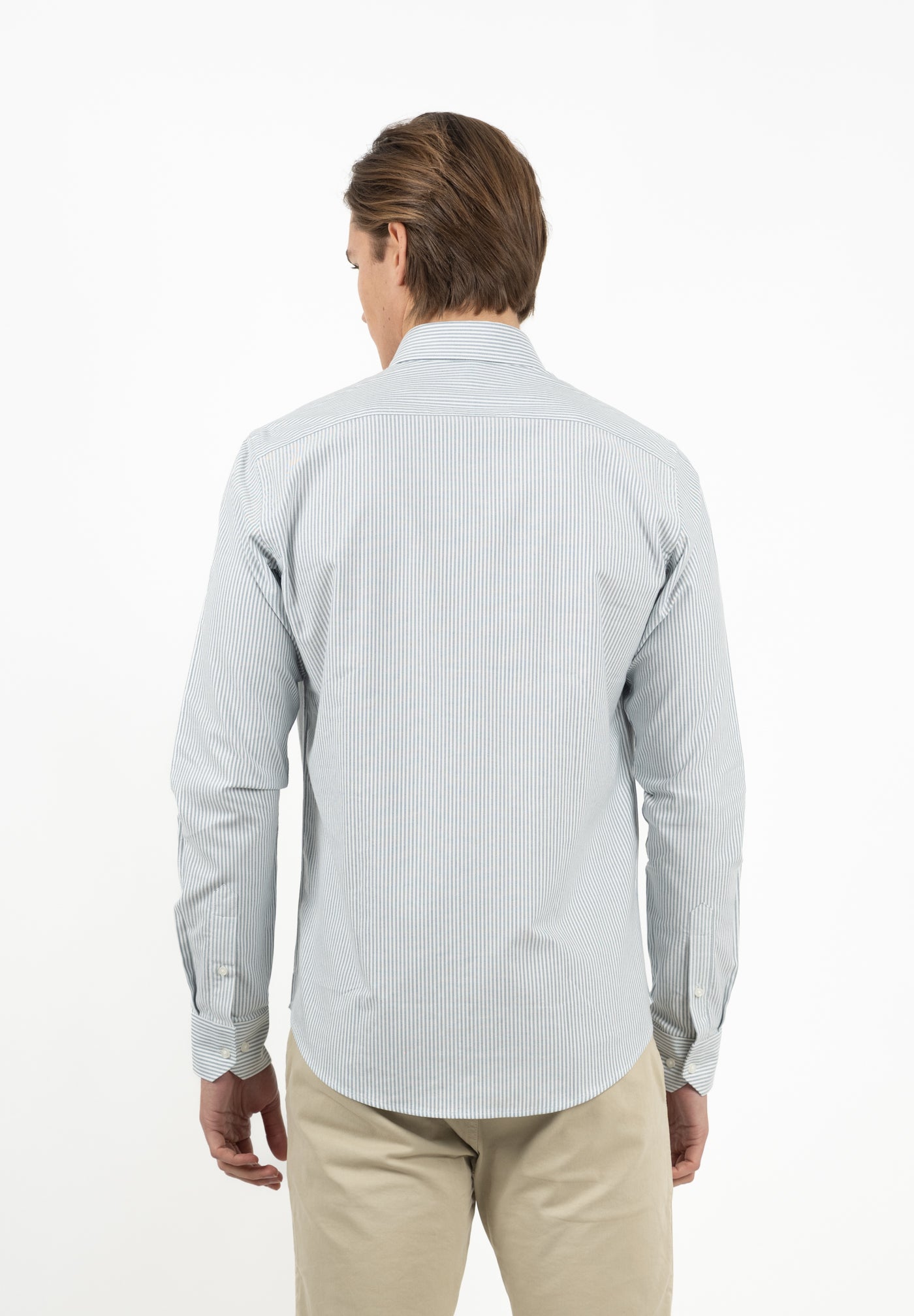 Camisa Oxford Rayas Sea Blue