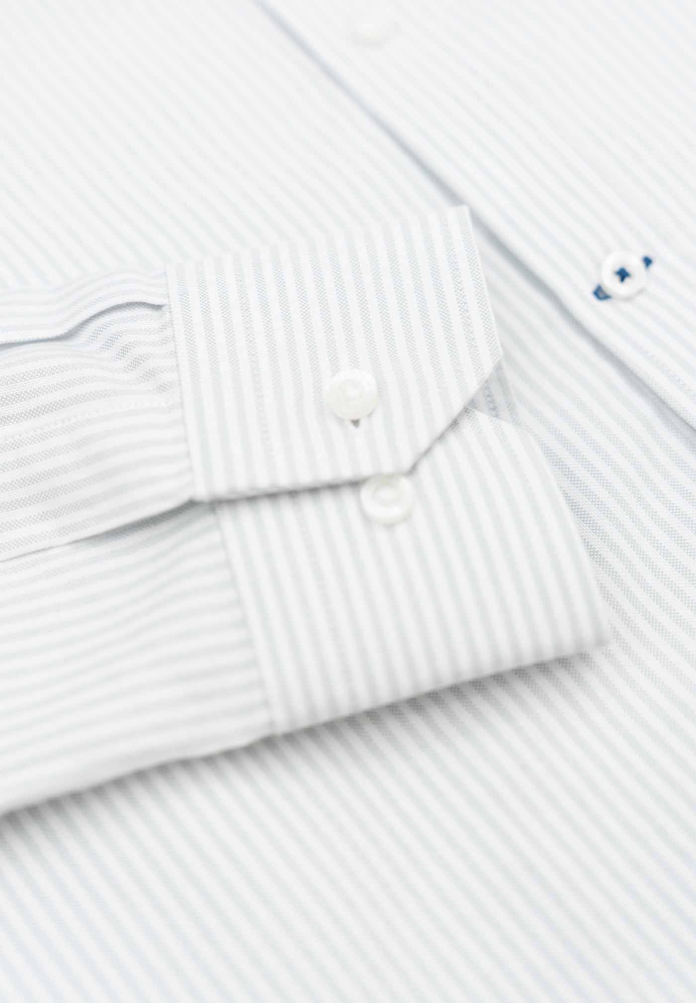 Camisa Oxford Rayas Gris