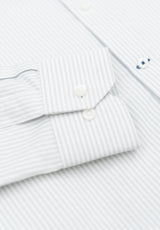 Camisa Oxford Rayas Gris