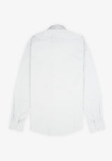 Camisa Oxford Rayas Gris