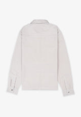 Sobrecamisa Sarga Remaches Beige Tostado