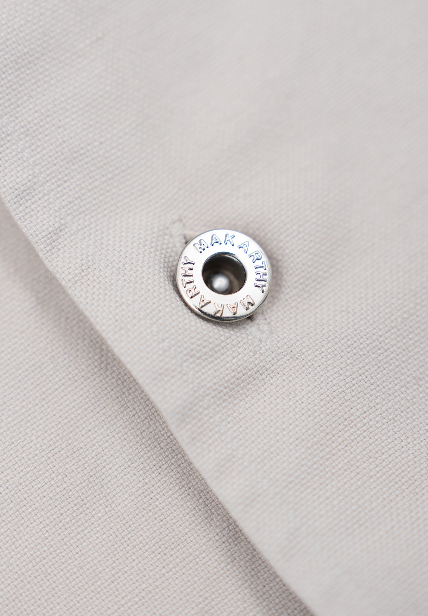 Overshirt Twill Rivets Toasted Beige