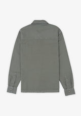 Sobrecamisa Sarga Remaches Kaki