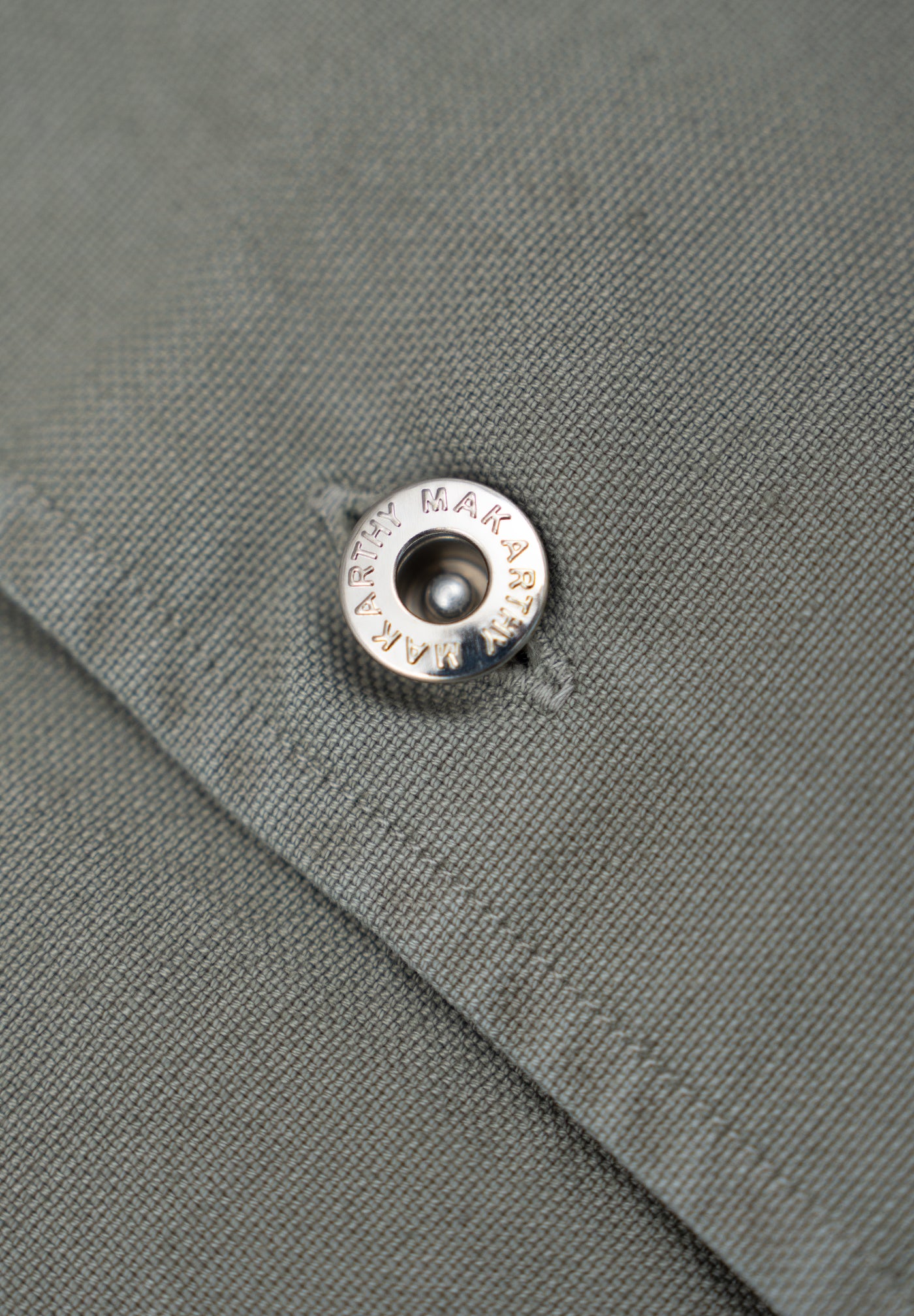 Sobrecamisa Sarga Remaches Kaki