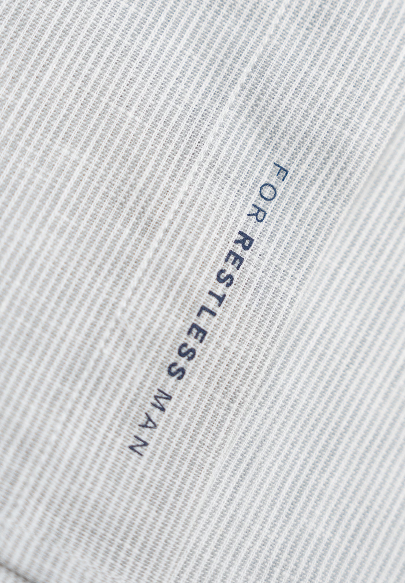 Men's Slim Fit Striped Linen Shirt - Grey