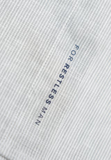 Men's Slim Fit Striped Linen Shirt - Grey