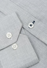 Camisa Lino Slim Tweed Gris