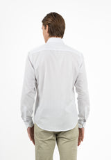 Camisa Rayas Minimal Celeste