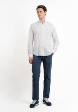 Minimal Plaid Sky Blue Shirt