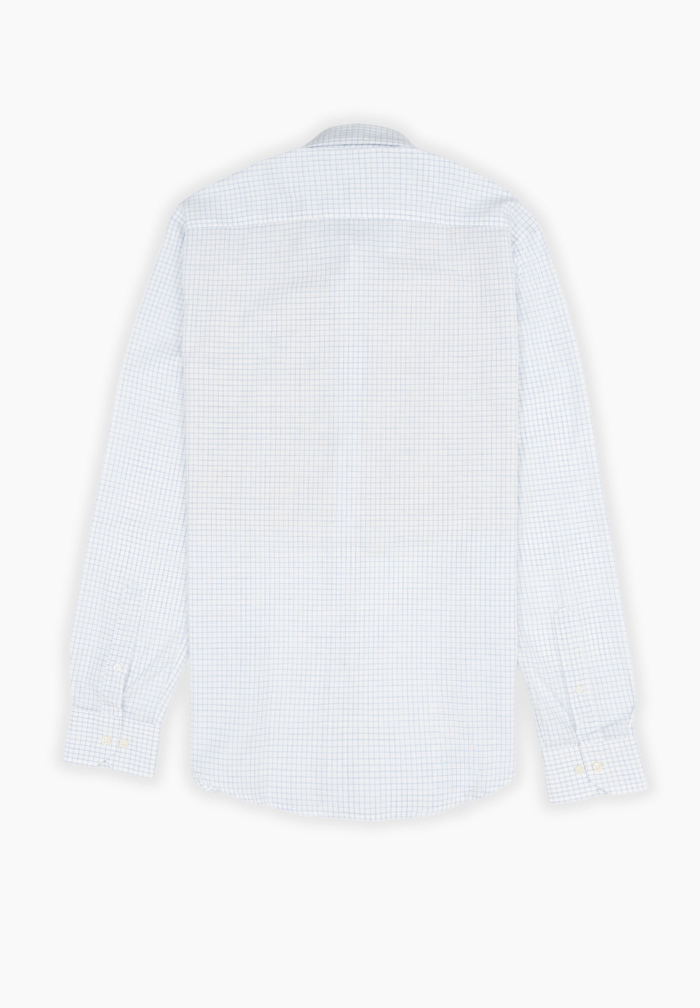 Minimal Plaid Sky Blue Shirt