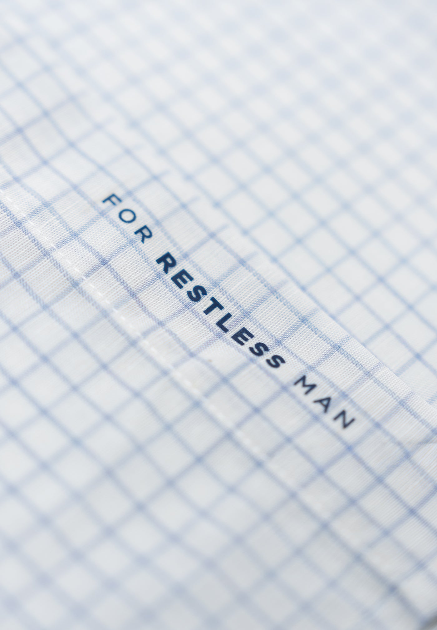 Minimal Plaid Sky Blue Shirt