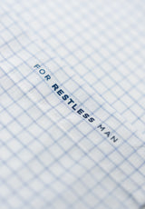 Minimal Plaid Sky Blue Shirt