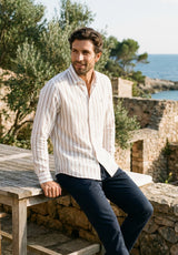 Camisa Rayas Azur Camel