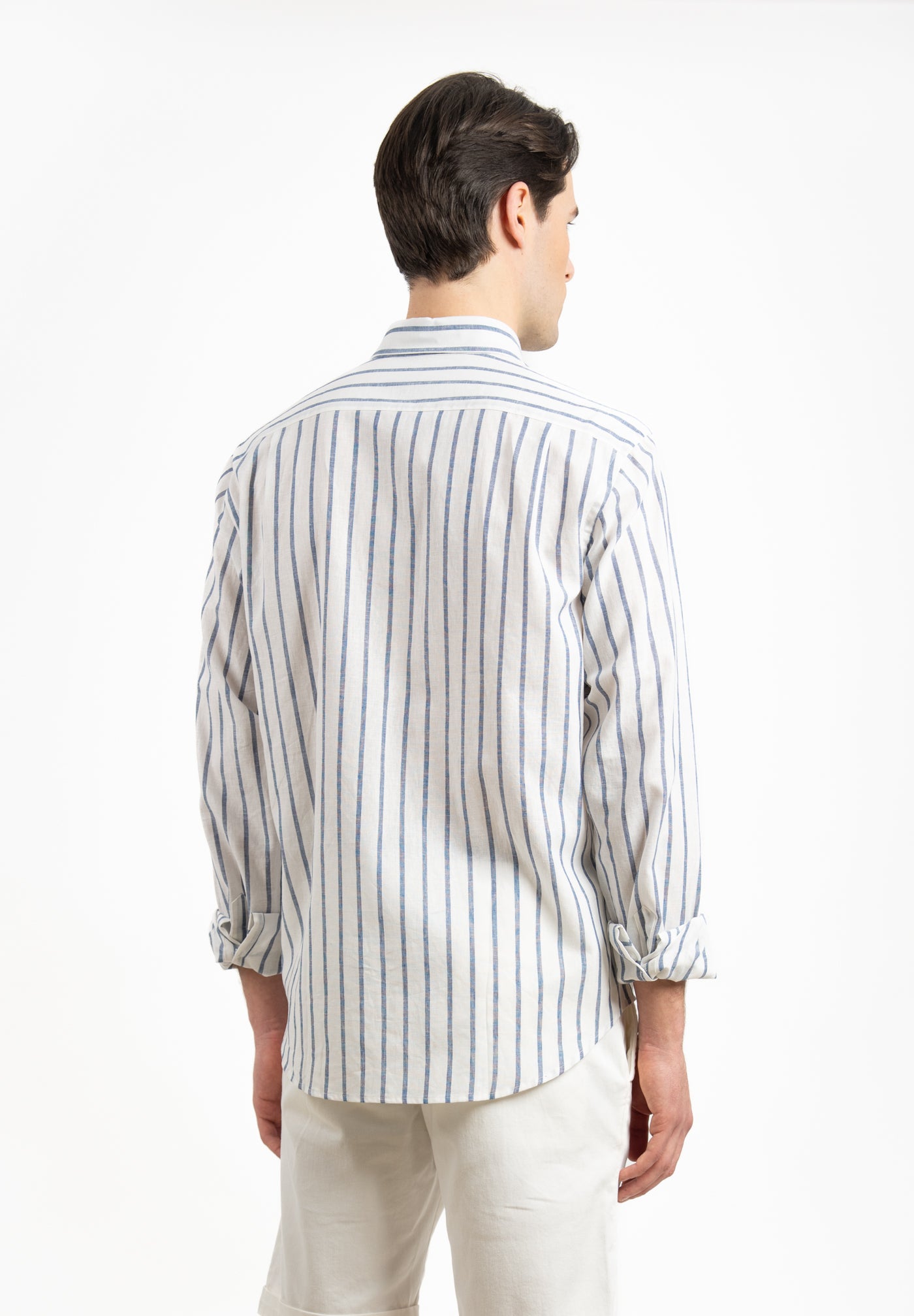 Camisa Rayas Azur Azul Medianoche