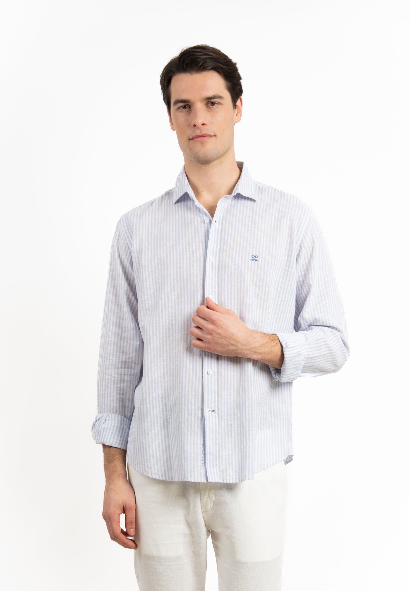 Camisa Rayas Cote Celeste