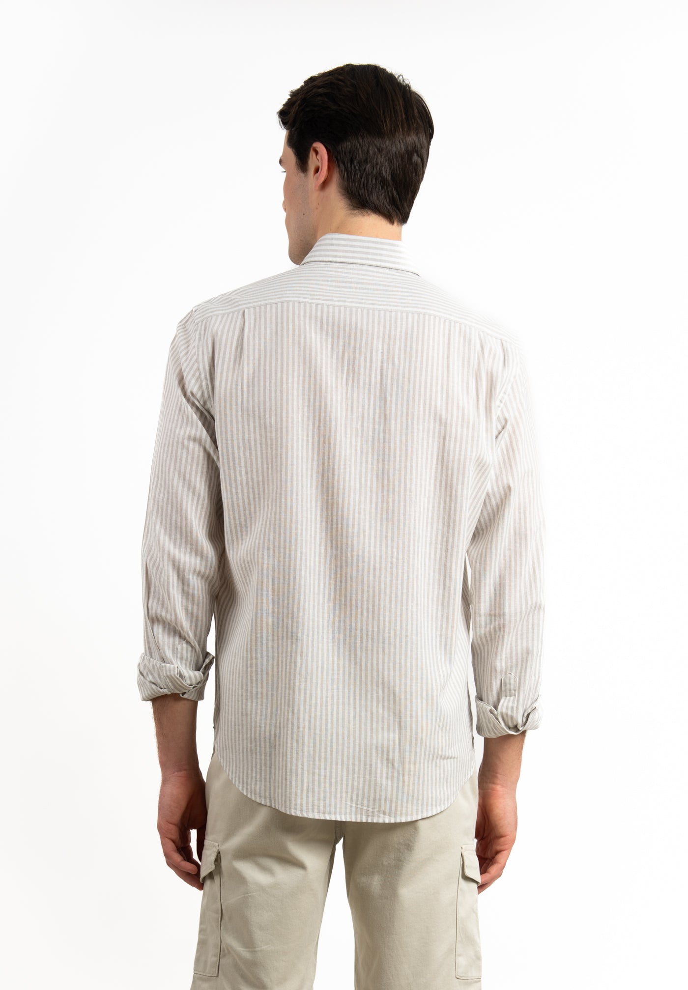 Camisa Rayas Cote Gris