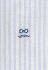 Camisa Rayas Cote Celeste