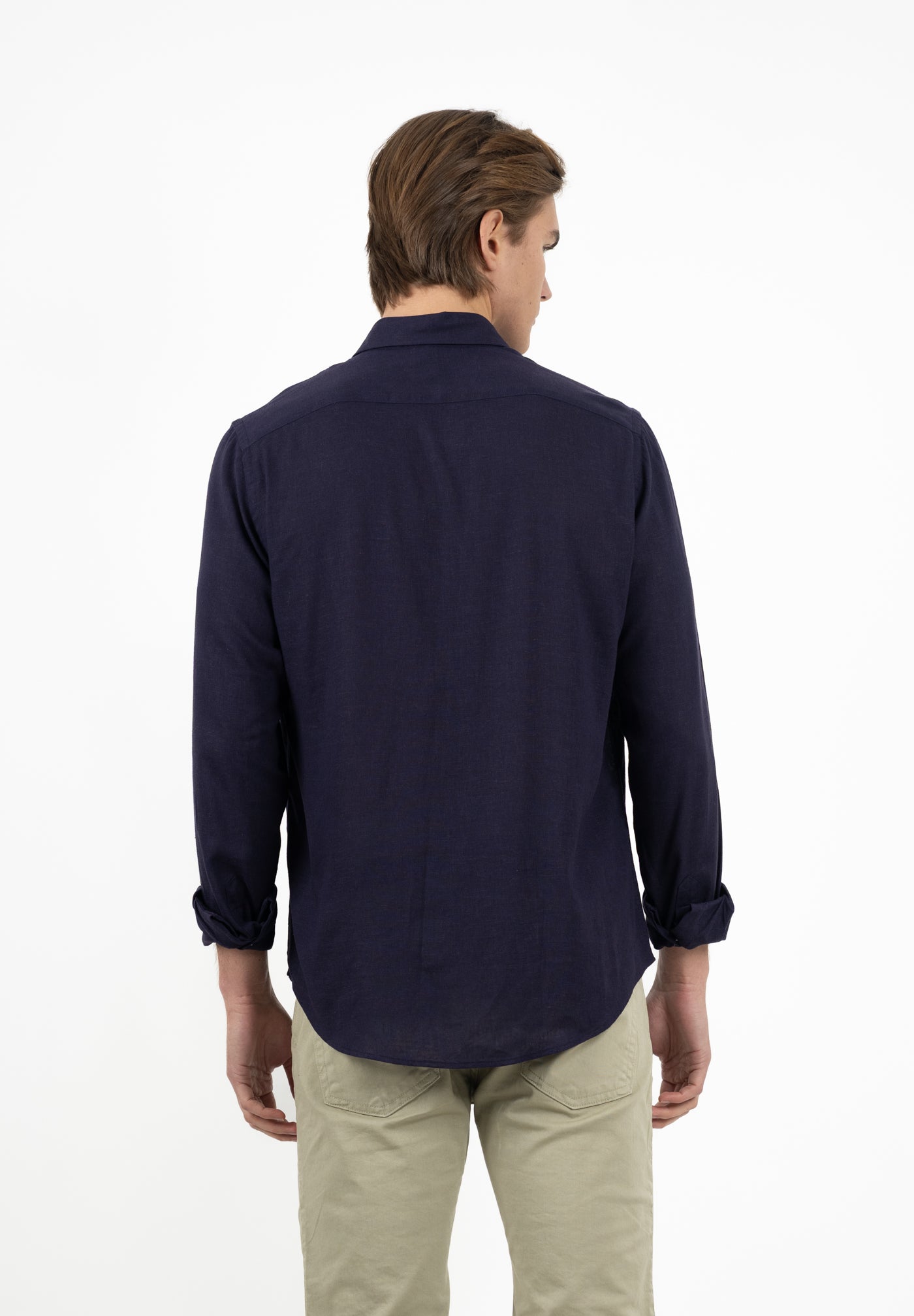 Washed Navy Denim Shirt