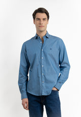 Indigo Light Blue Denim Shirt