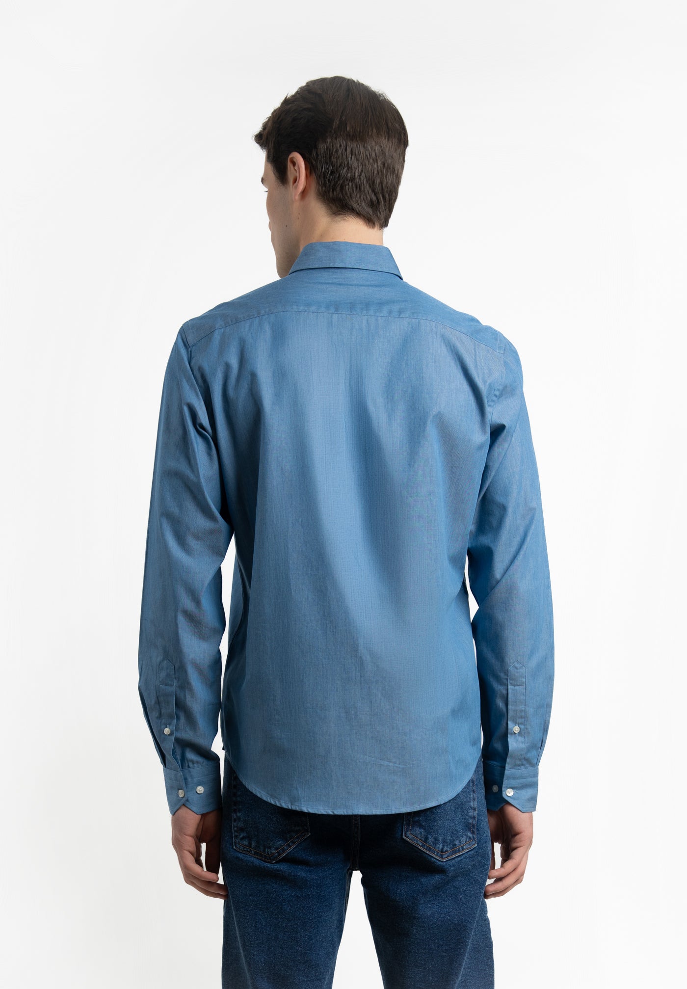 Indigo Light Blue Denim Shirt
