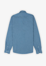 Indigo Light Blue Denim Shirt