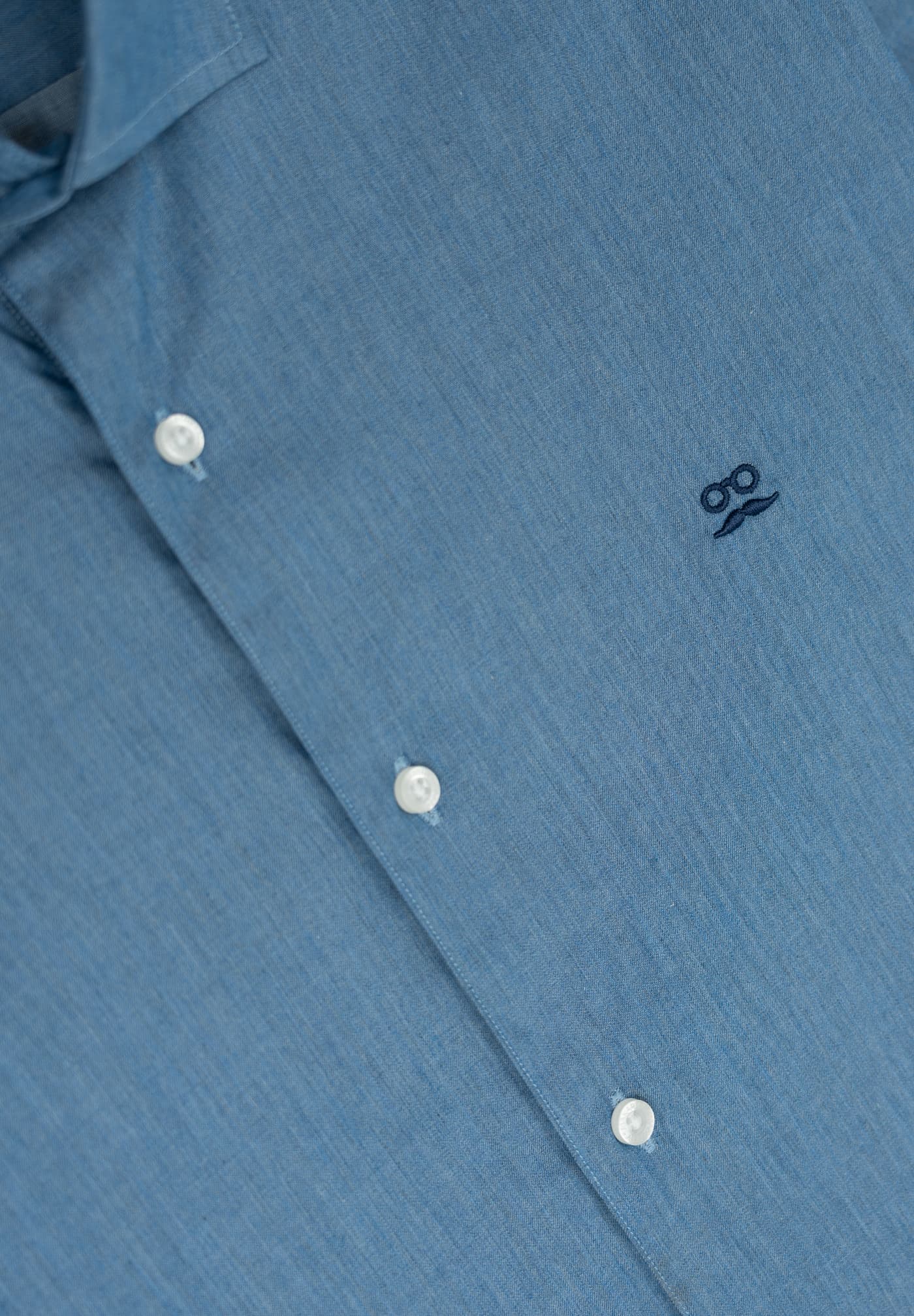 Indigo Light Blue Denim Shirt
