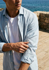 Camisa Ona Azul Pastel