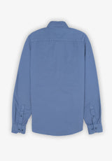 Camisa Sarga Portrait Indigo Vintage