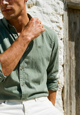 Camisa Sarga Portrait Laurel