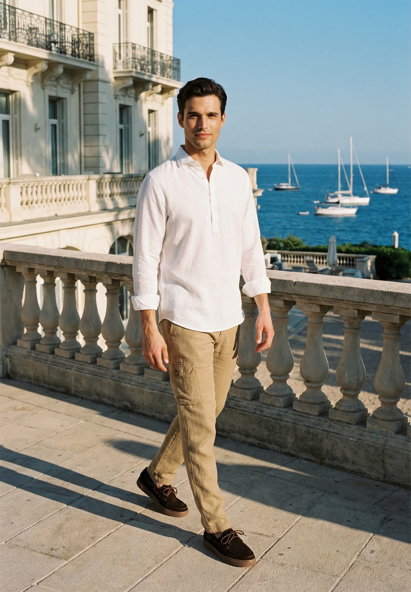 White Linen T-shirt