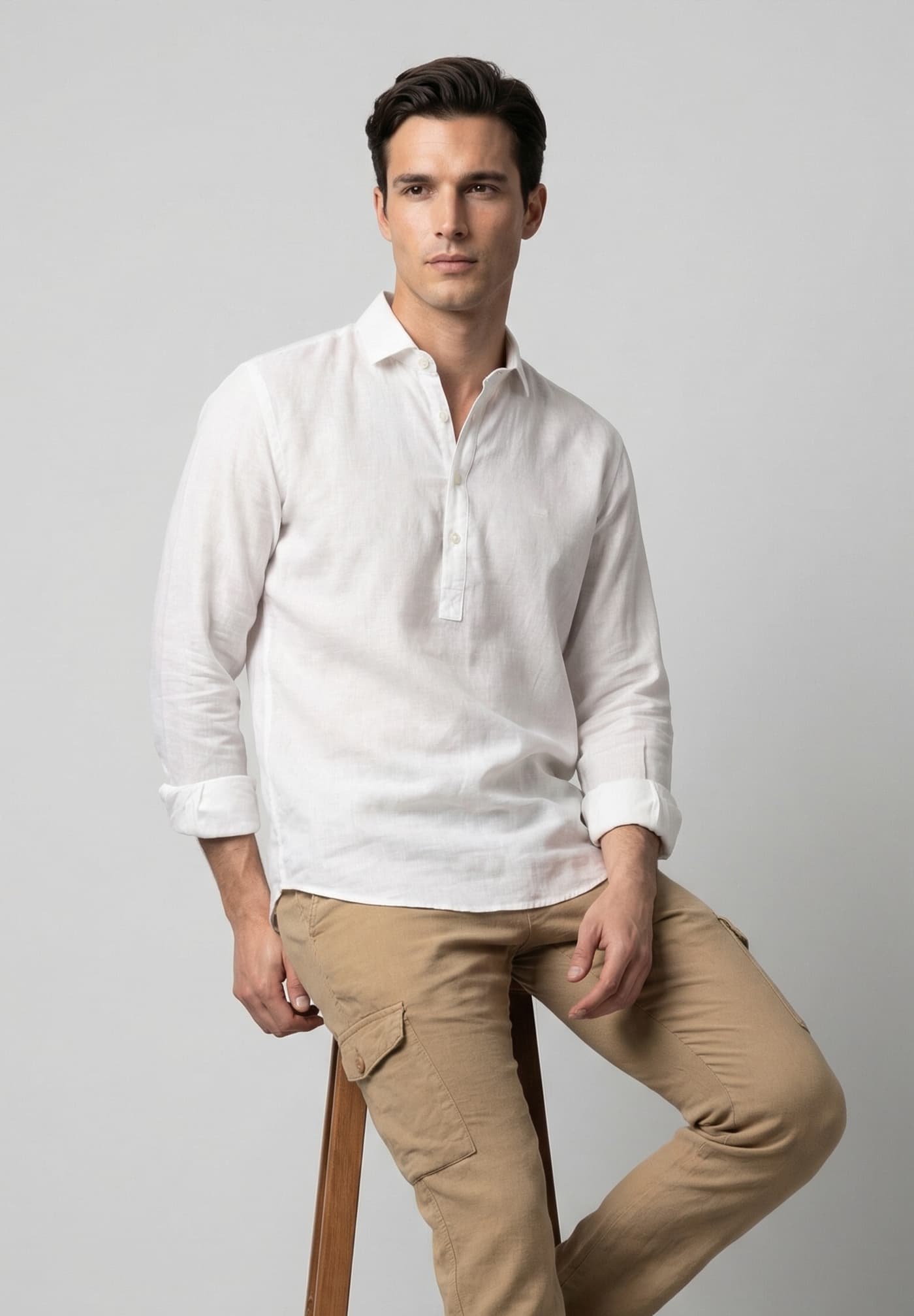 White Linen T-shirt