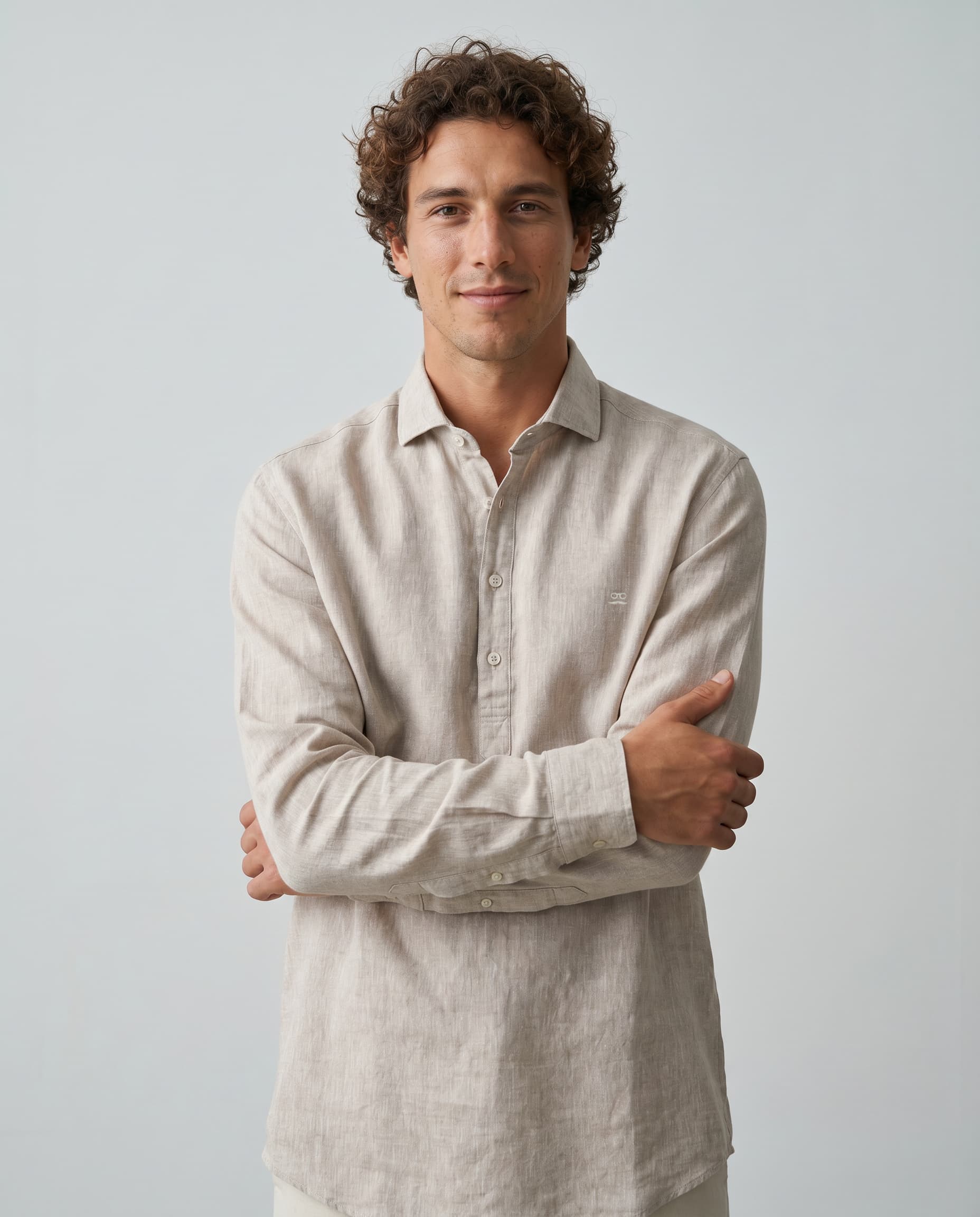Camel Linen T-shirt