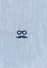 Linen T-Shirt English Blue