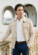 Sahariana Cordón Lino