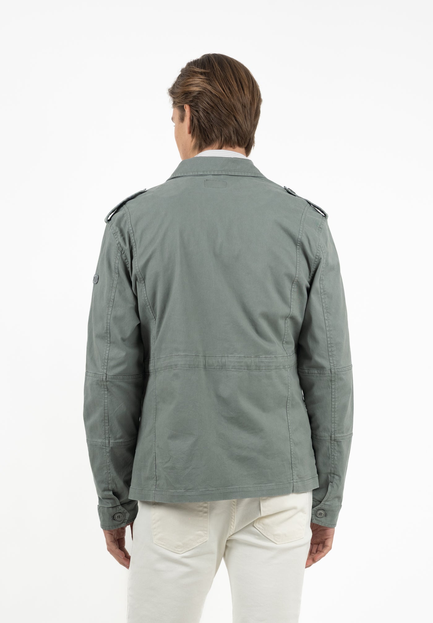 Olive Drawstring Safari Jacket
