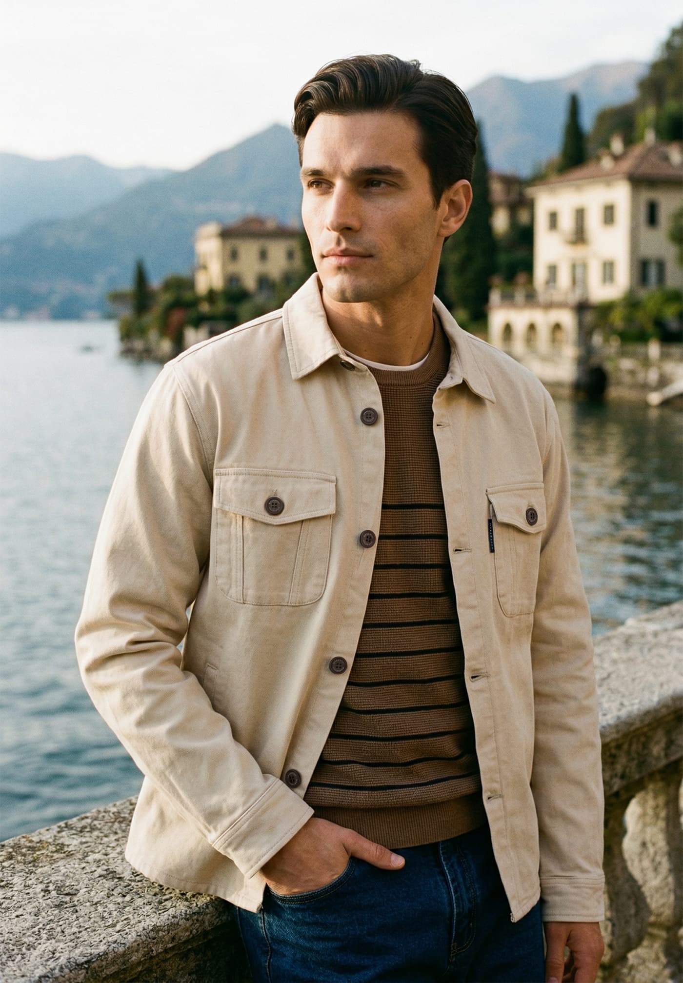 Chaqueta Denim Lino