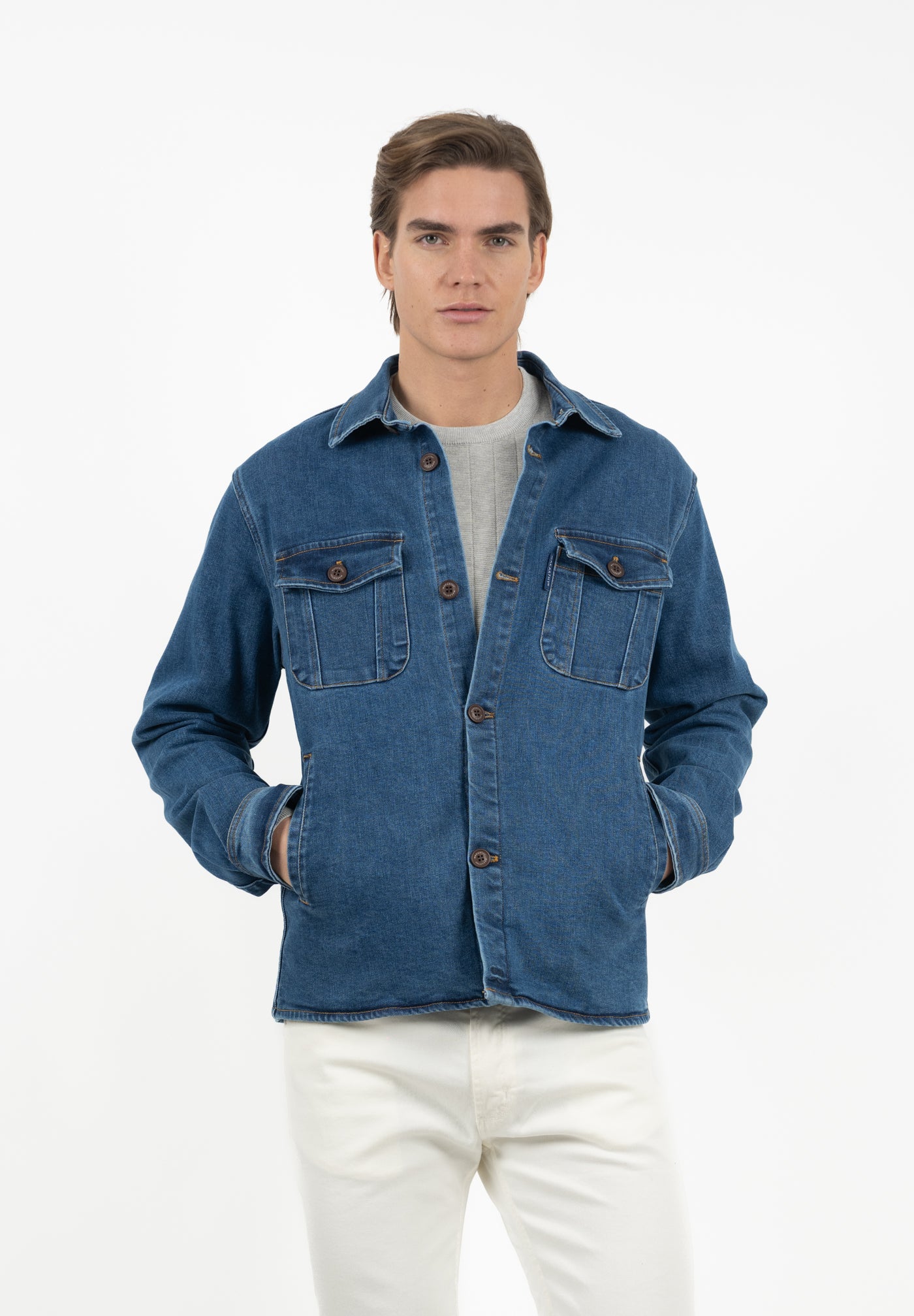 Chaqueta Denim Marino