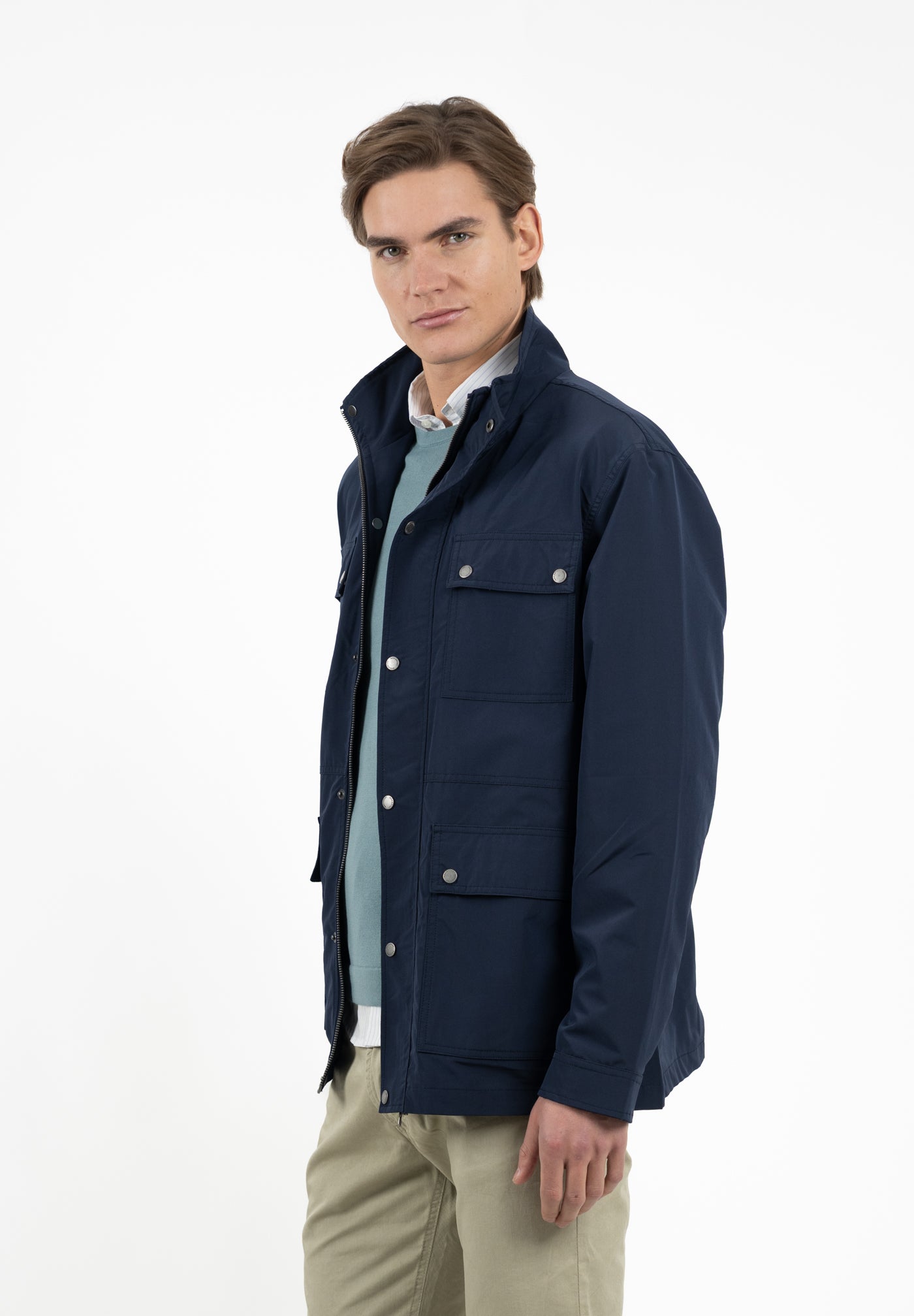 Parka Nylon Azul Medianoche