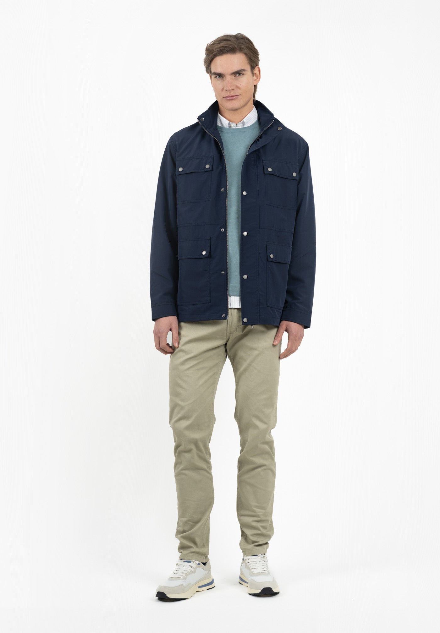 Parka Nylon Azul Medianoche