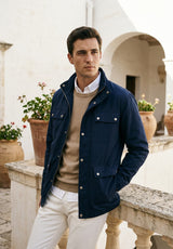 Parka Nylon Azul Medianoche