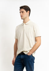 Polo Logo relieve Beige
