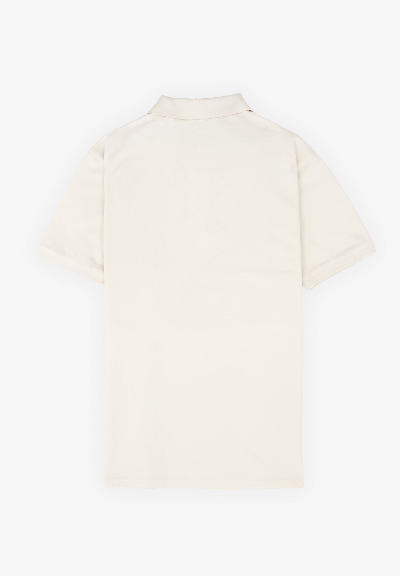 Embossed Logo Polo Shirt Beige